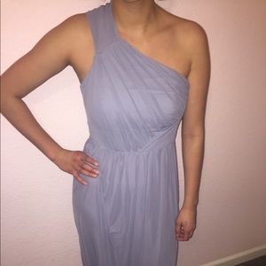 ASOS Pale Grey Bridesmaid Dress